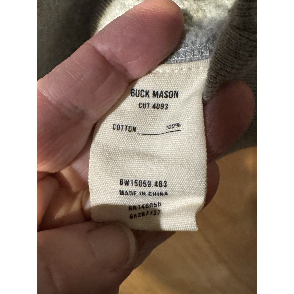 Buck Mason Women's Medium Gray Hoodie - Picture 3 of 7